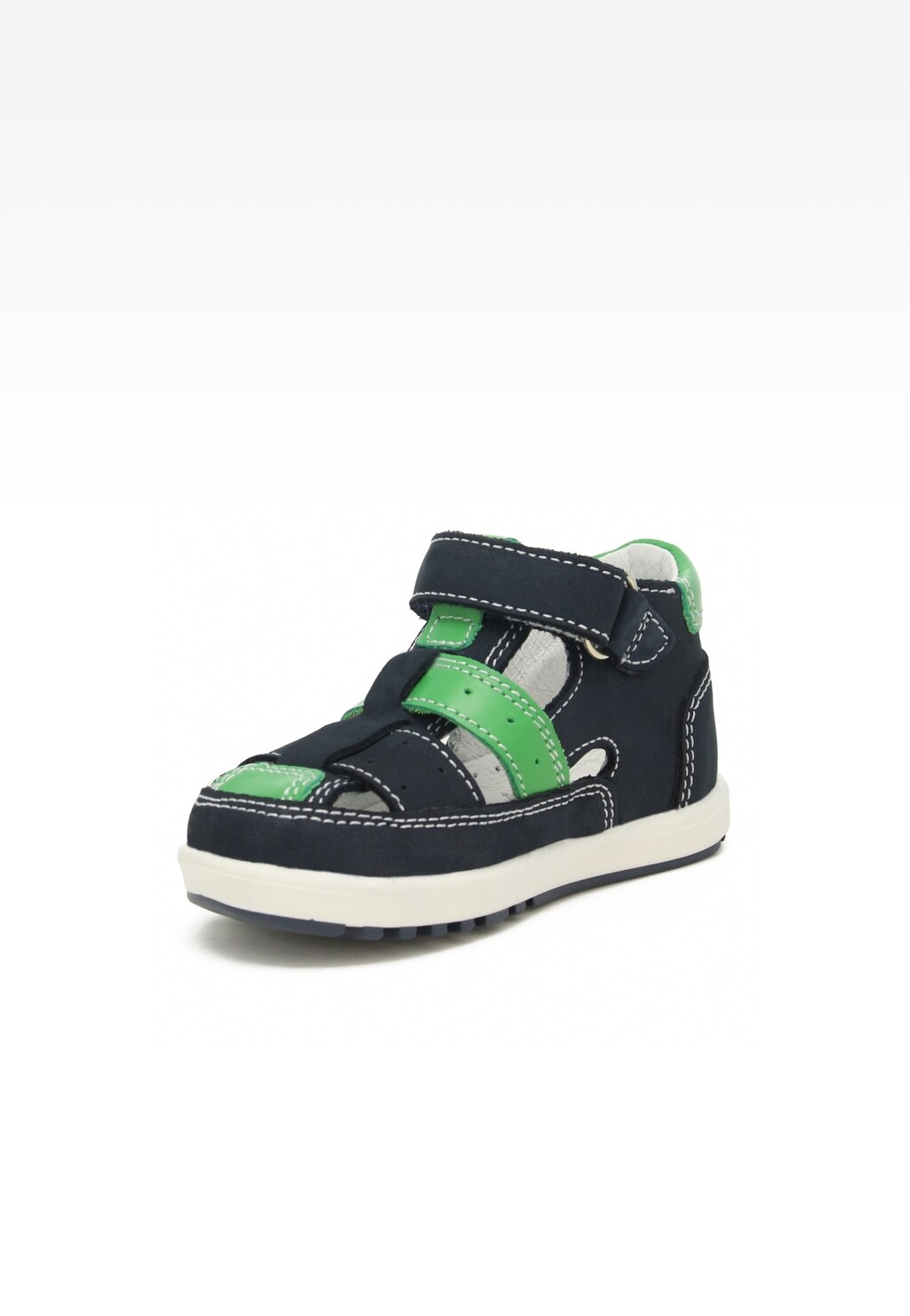 Trzewiki BARTEK 011694-002 II, dla chłopców, granatowo-zielony Widok 3