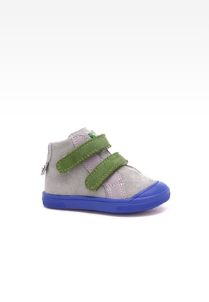 Sneakers BARTEK 11384021 II, dla chłopców, szaro-zielony