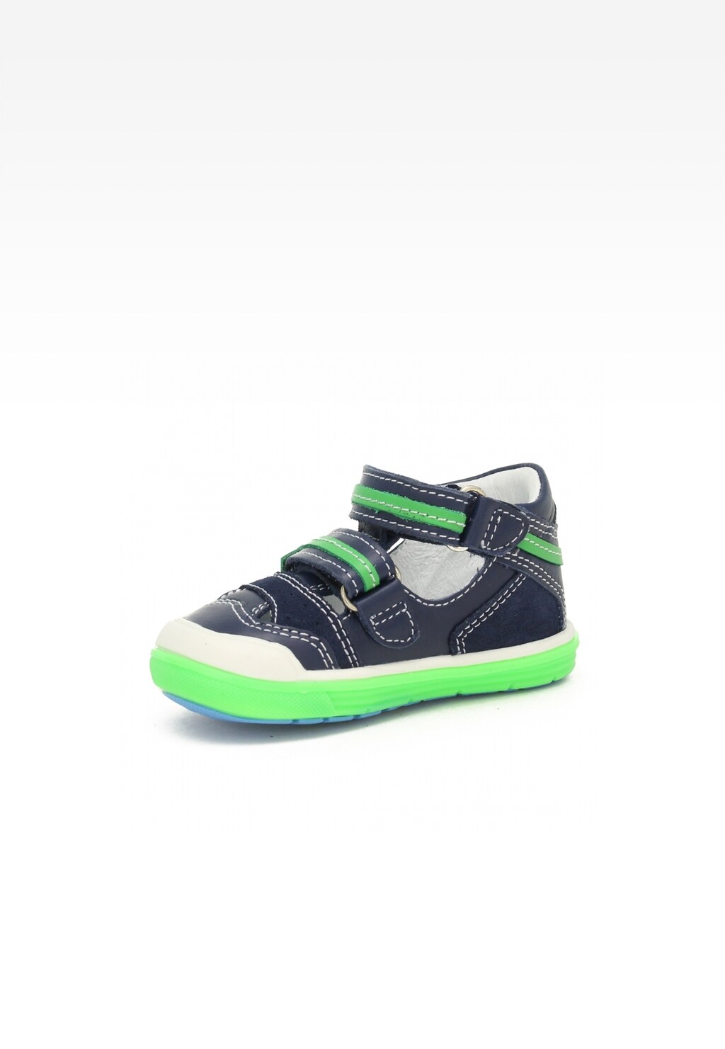 Trzewiki wycięte BARTEK 081885-005 II, granatowo-zielony Widok 3