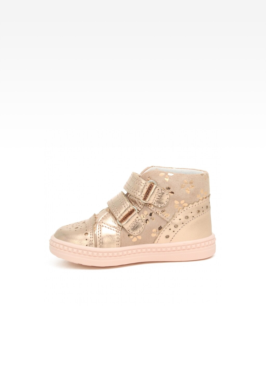 Sneakers BARTEK 091764-026 II, dla dziewcząt, różowo-złoty Widok 4