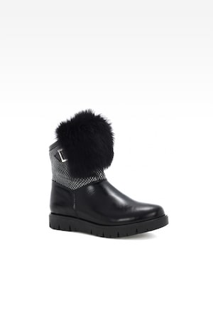 Botki BARTEK T-27406/SZ/1R7, dla dziewcząt, czarny