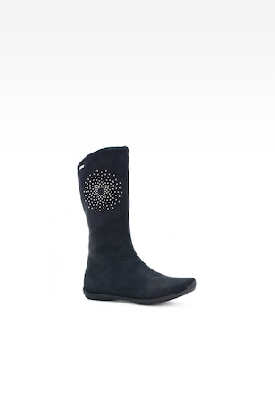 Kozaki BARTEK W-77256/SZ/0FD, dla dziewcząt, granatowy