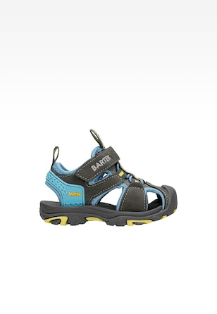 Szaro-niebieskie sandały dziecięce sportowe z rzepem BARTEK 11042505