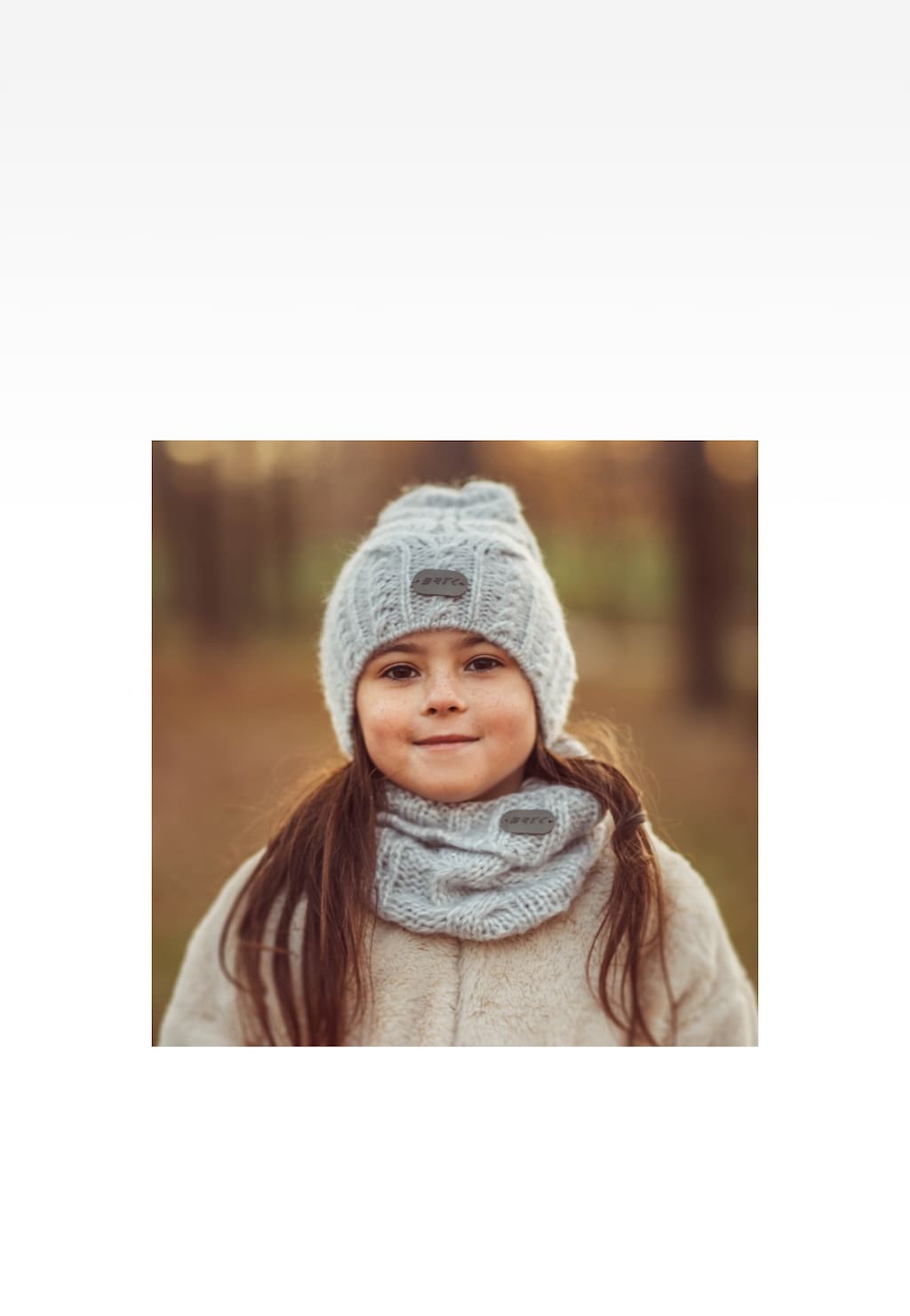 Zimowy zestaw BARTEK z wełny merino 85604-80, czapka + komin Widok 5