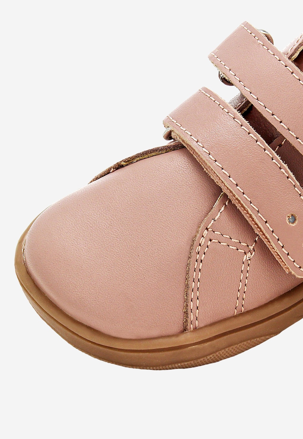 Różowe półbuty barefoot dla dziewczynki ze złotym zapiętkiem BARTEK 86003-55 Widok 8