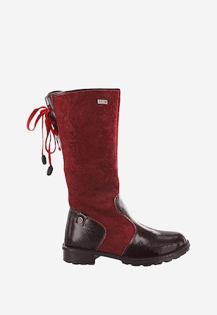 Kozaki BARTEK W-37723/0SD, dla dziewcząt, bordowy