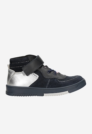 Trzewiki ocieplane BARTEK 14566008, dla dziewcząt, granatowo-srebrny