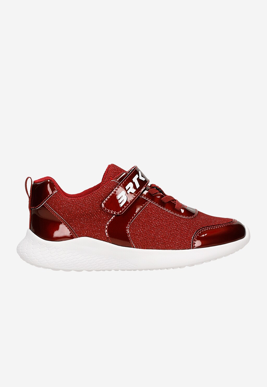 Bordowe sneakersy dla dziewczynki z lakierowanymi elementami BARTEK 87005-16 Widok 1