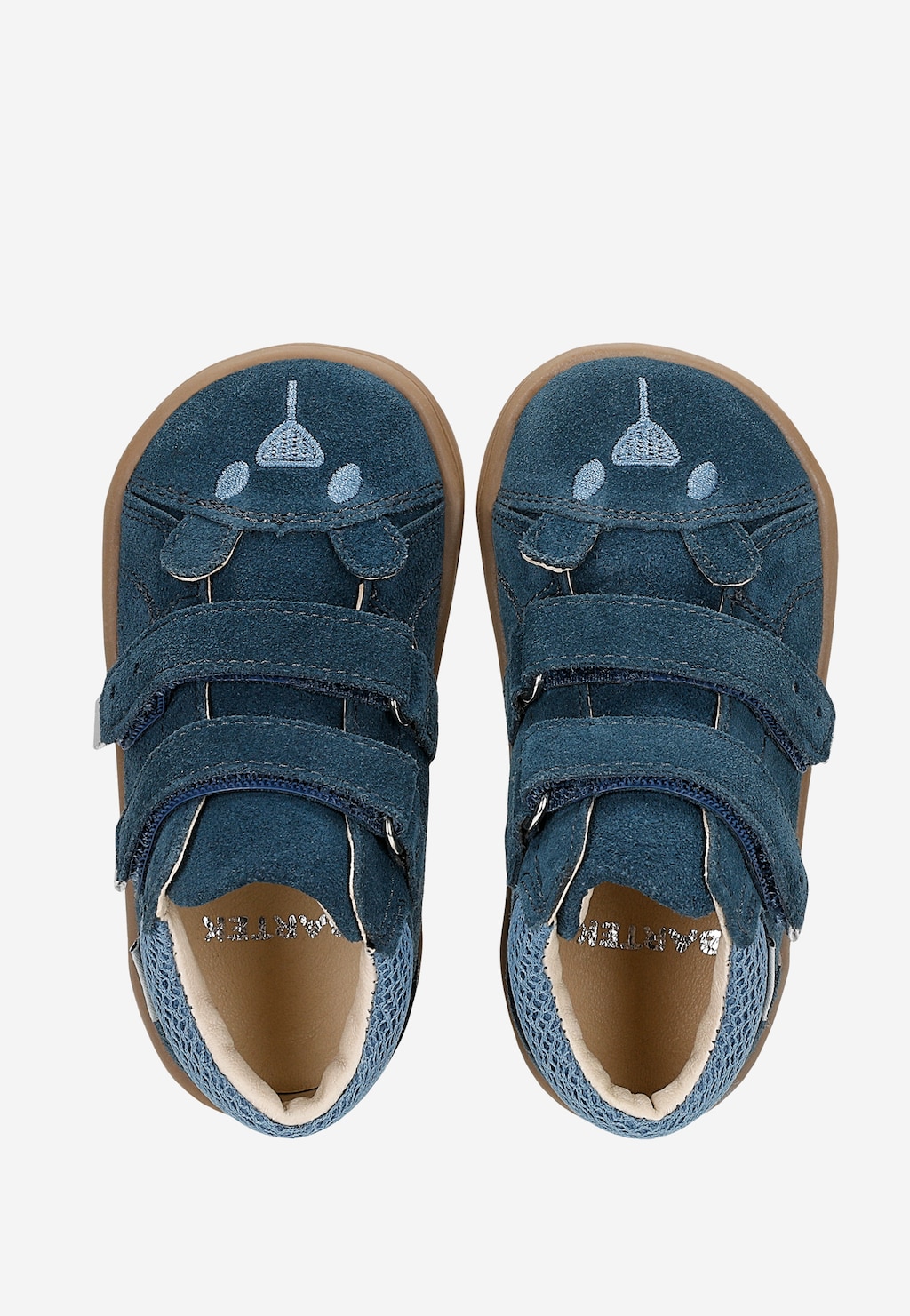 Niebieskie trzewiki barefoot z misiem na noskach BARTEK 86319-86 Widok 5