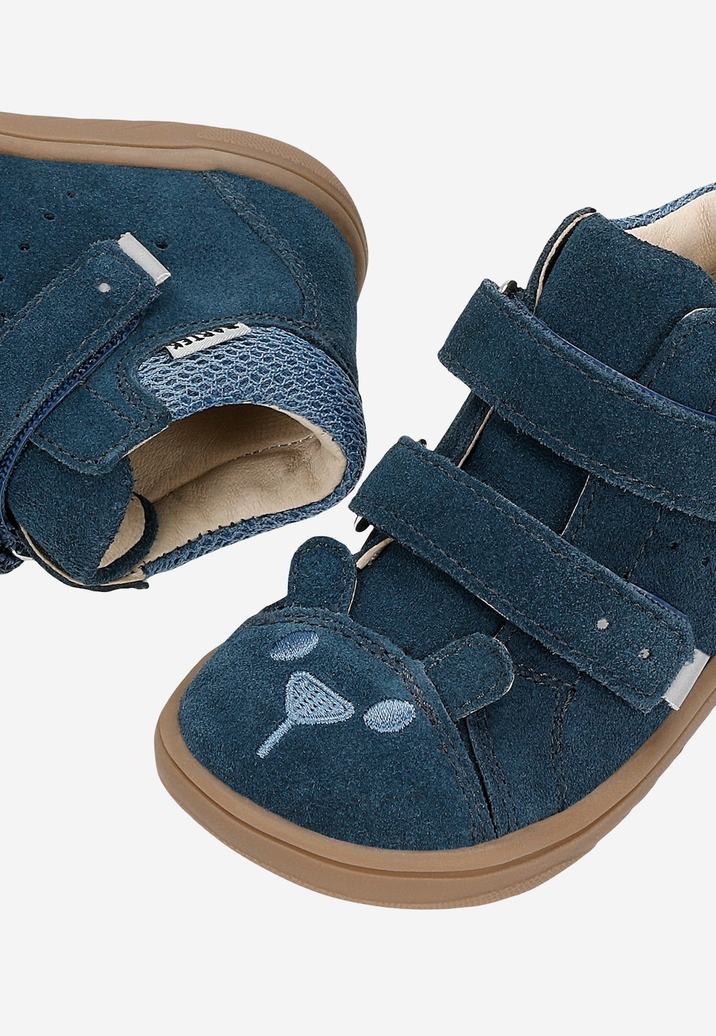 Niebieskie trzewiki barefoot z misiem na noskach BARTEK 86319-86 Widok 8