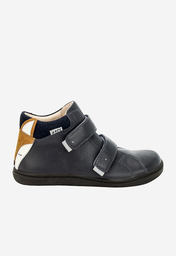 Granatowe trzewiki barefoot z liskiem BARTEK 86318-66