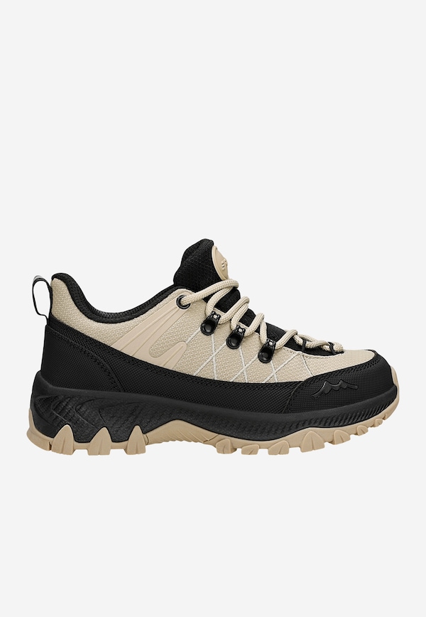 Beżowo-czarne trekkingi dziecięce z membraną Nano-Tex™ BARTEK 87011-44