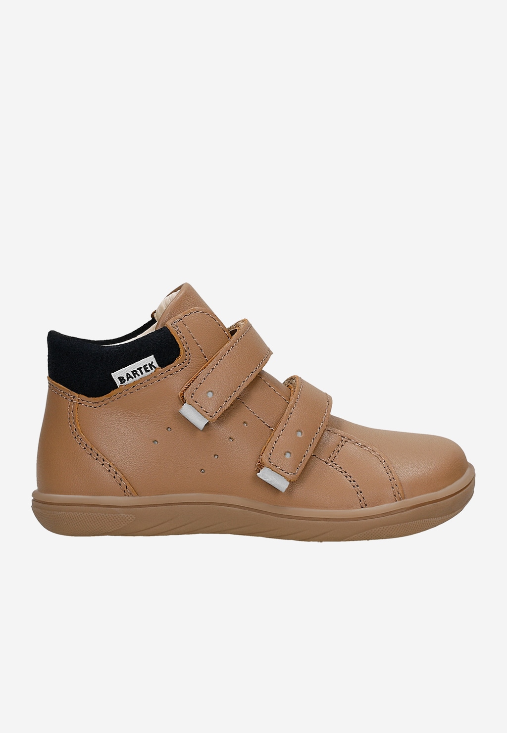 Beżowe skórzane trzewiki barefoot BARTEK 86309-54 Widok 1