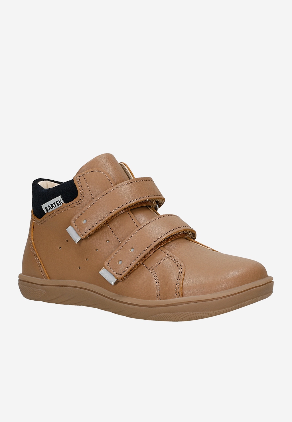 Beżowe skórzane trzewiki barefoot BARTEK 86309-54 Widok 2