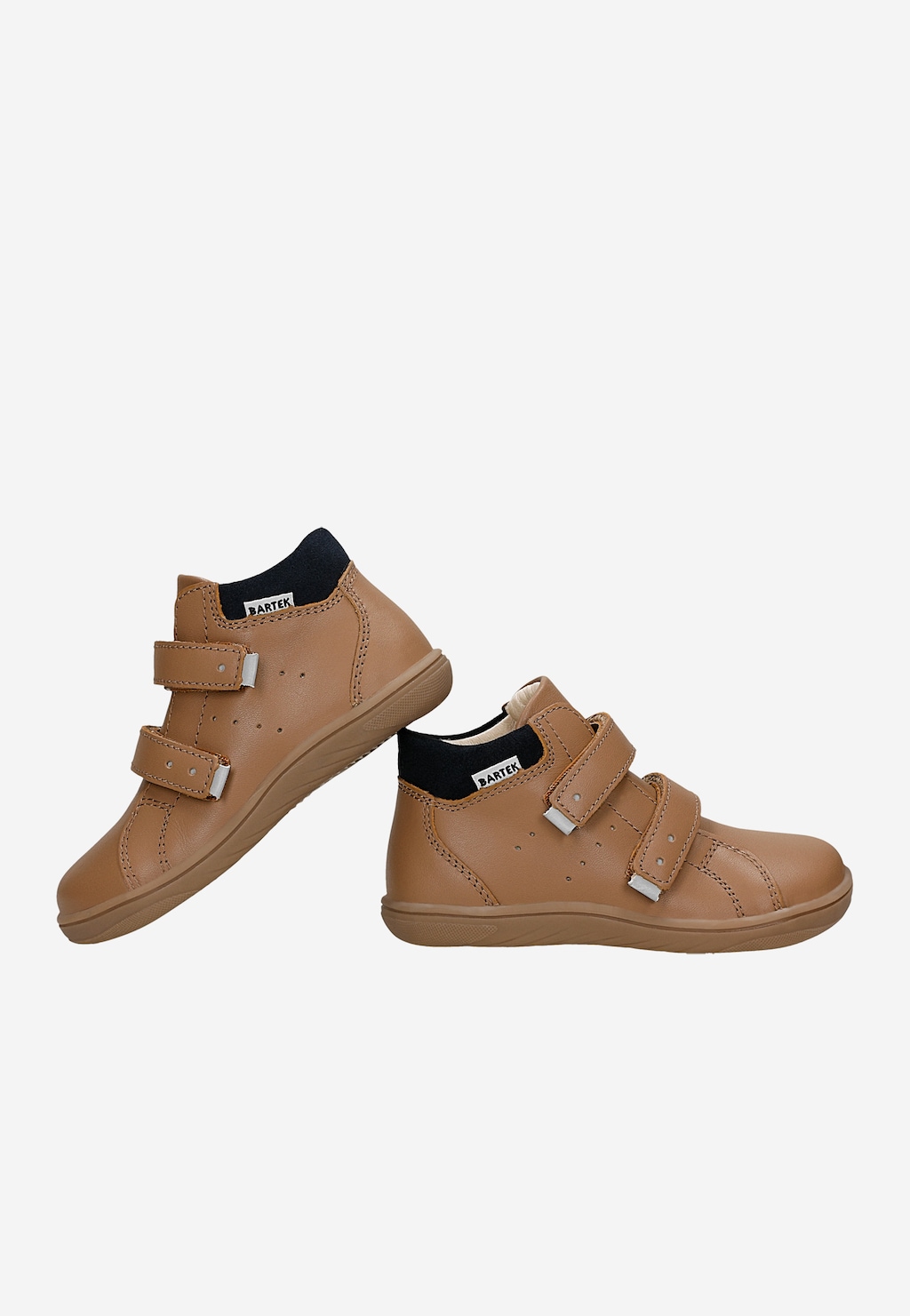 Beżowe skórzane trzewiki barefoot BARTEK 86309-54 Widok 6