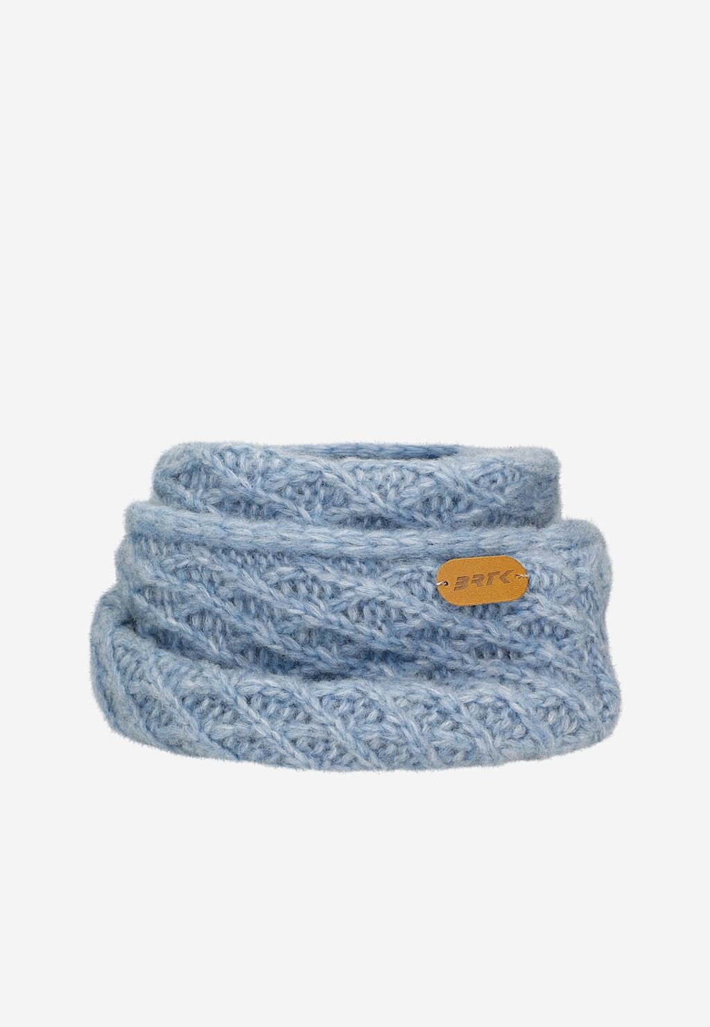 Niebieski komplet czapka + komin BARTEK 85602-86 z wełny merino Widok 4