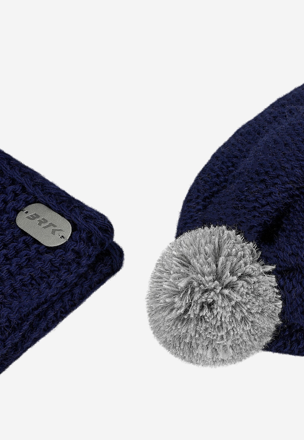 Zestaw BARTEK 85605-86 granatowa czapka z odblaskowym pomponem i komin Widok 6