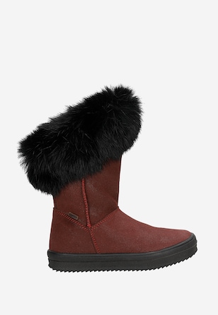 Botki ocieplane BARTEK W-44399W/BOA, dla dziewcząt, bordowy