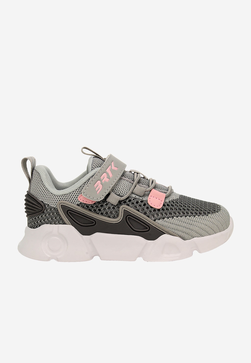 Popielate sneakersy z materiału dla dziewczynki BARTEK 87007-14 Widok 1