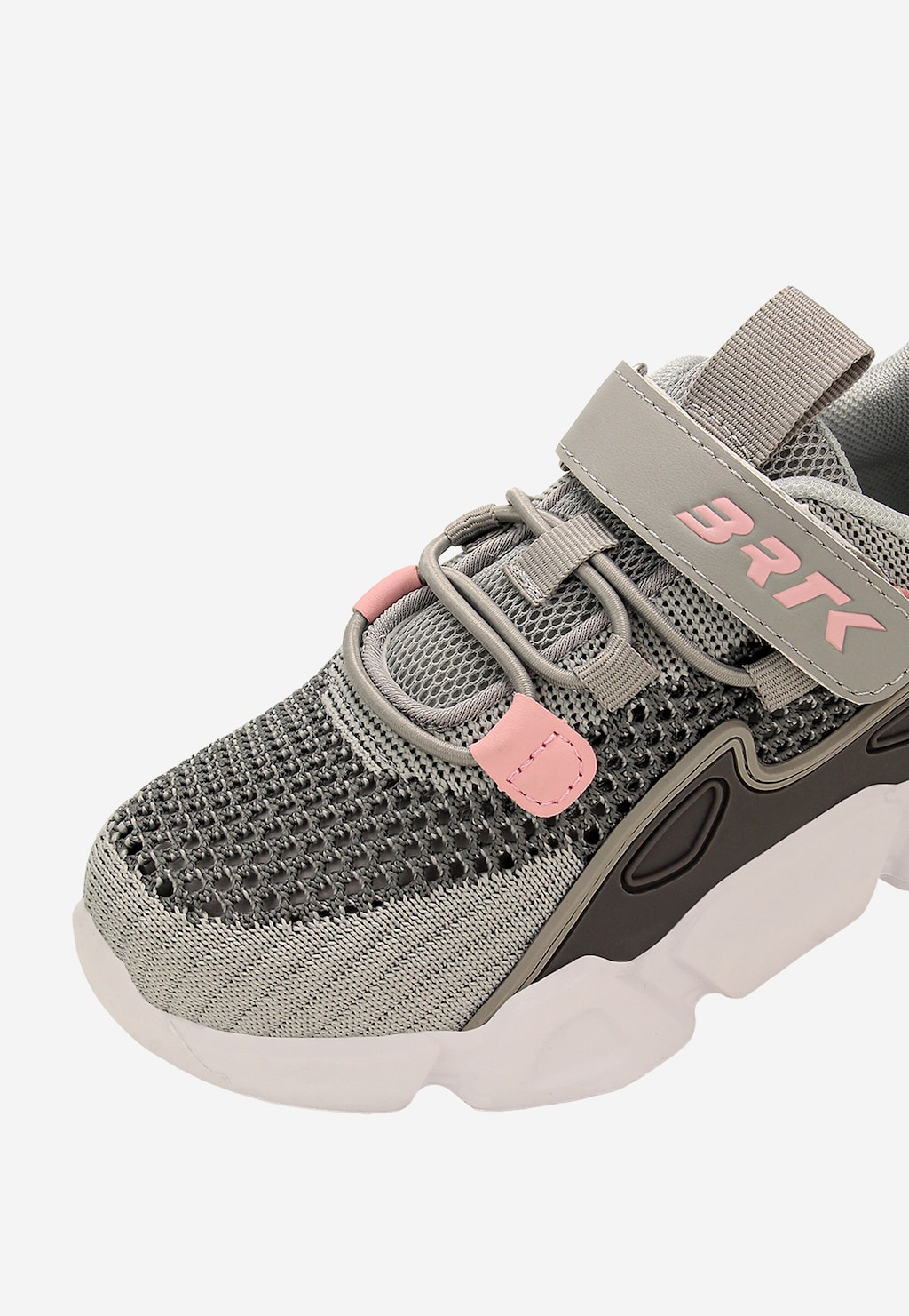 Popielate sneakersy z materiału dla dziewczynki BARTEK 87007-14 Widok 8