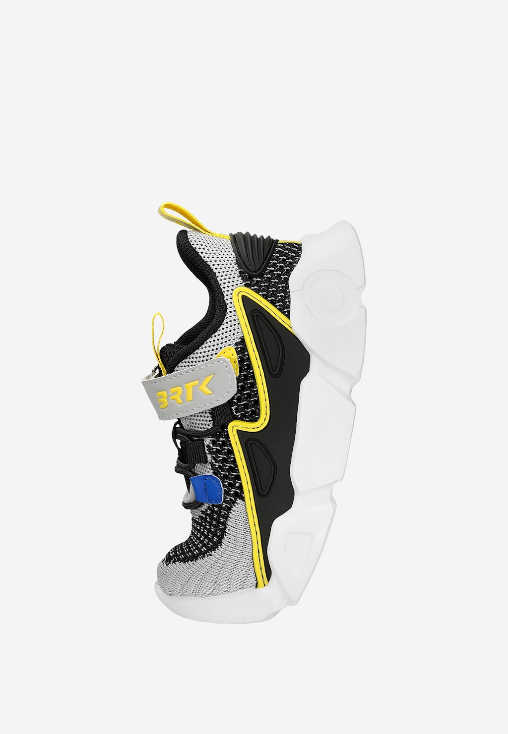 Czarno-szare siateczkowe sneakersy chłopięce z żółtymi elementami BARTEK 87007-18 Widok 8