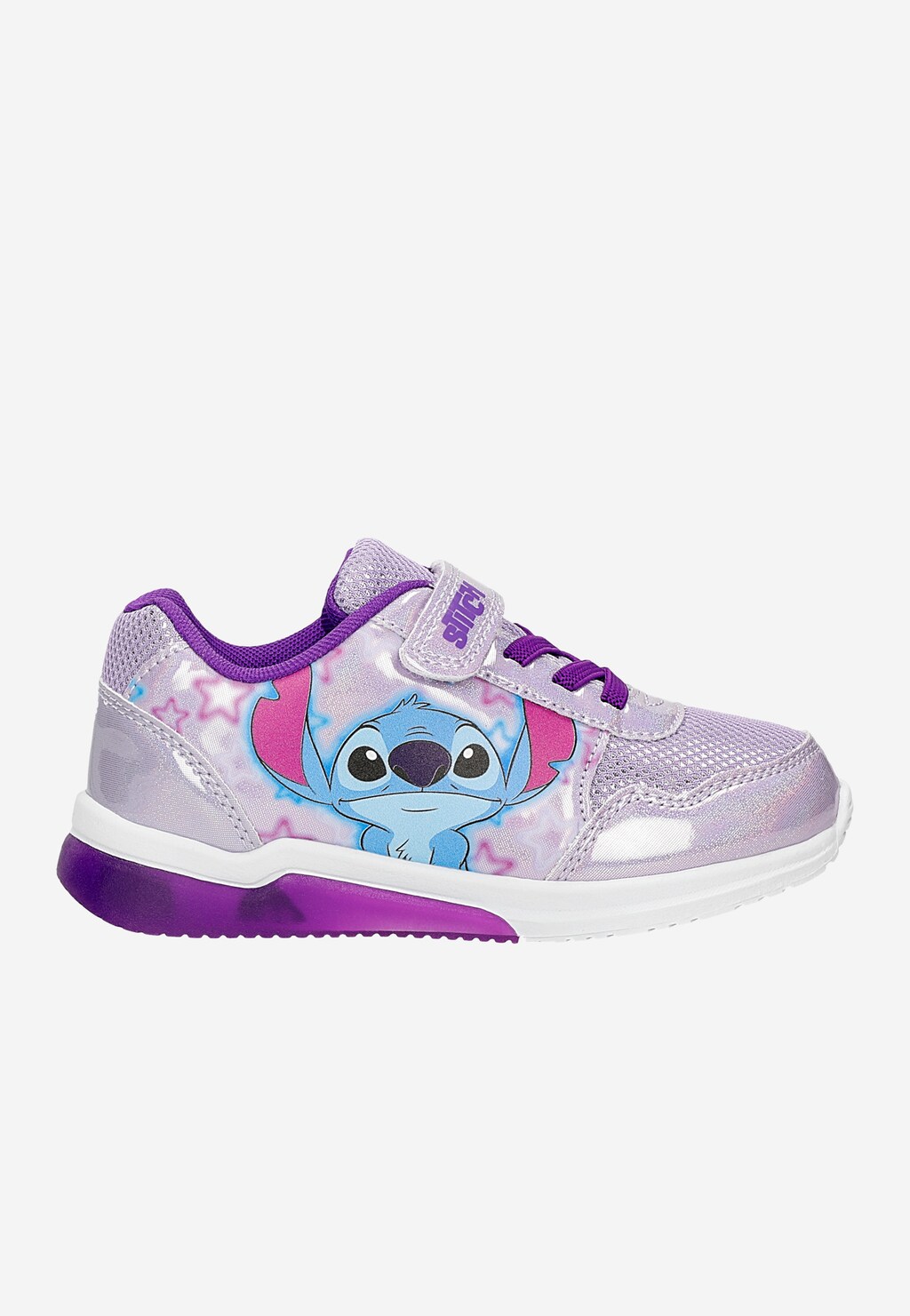Fioletowe błyszczące sneakersy dziewczęce Stitch BARTEK 87009-16 Widok 1