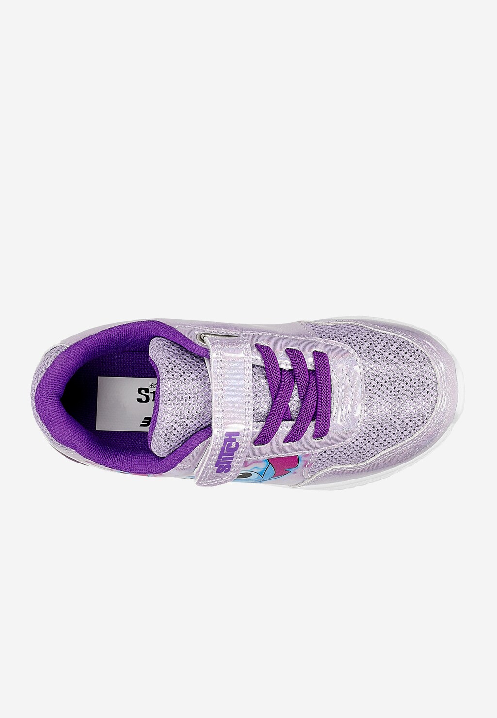 Fioletowe błyszczące sneakersy dziewczęce Stitch BARTEK 87009-16 Widok 4