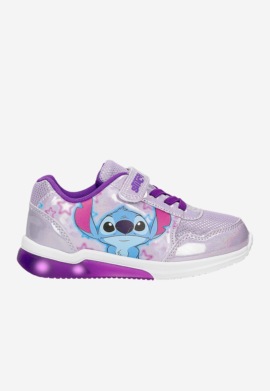 Fioletowe błyszczące sneakersy dziewczęce Stitch BARTEK 87009-16 Widok 8