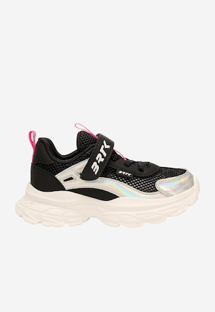 Czarne sneakersy dla dziewczynki z elementami holo BARTEK 87008-11