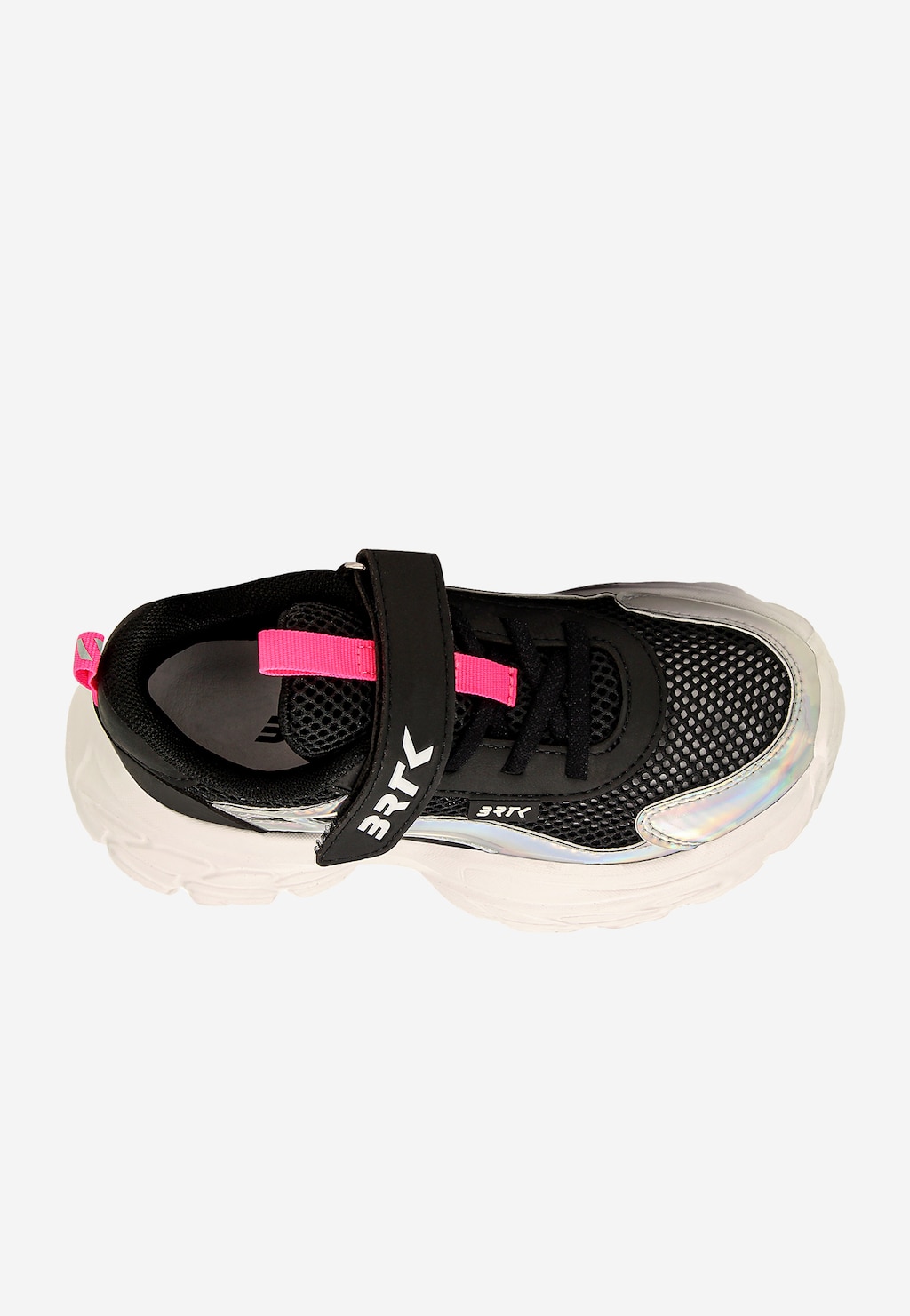 Czarne sneakersy dla dziewczynki z elementami holo BARTEK 87008-11 Widok 5