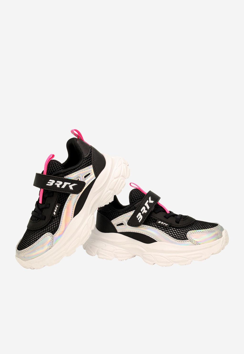 Czarne sneakersy dla dziewczynki z elementami holo BARTEK 87008-11 Widok 7