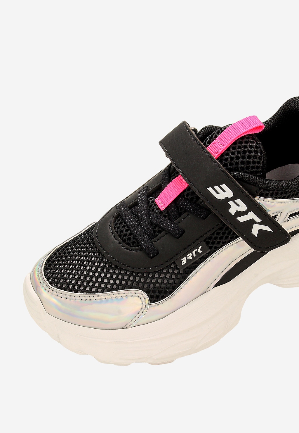Czarne sneakersy dla dziewczynki z elementami holo BARTEK 87008-11 Widok 8