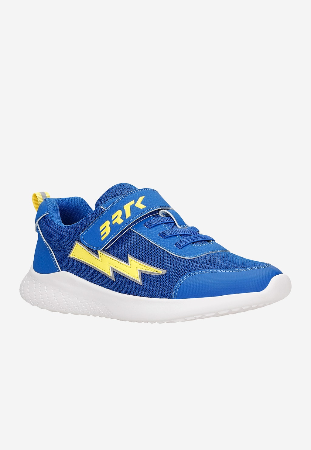 Niebieskie sneakersy BARTEK z żółtą błyskawicą 87006-16 Widok 3
