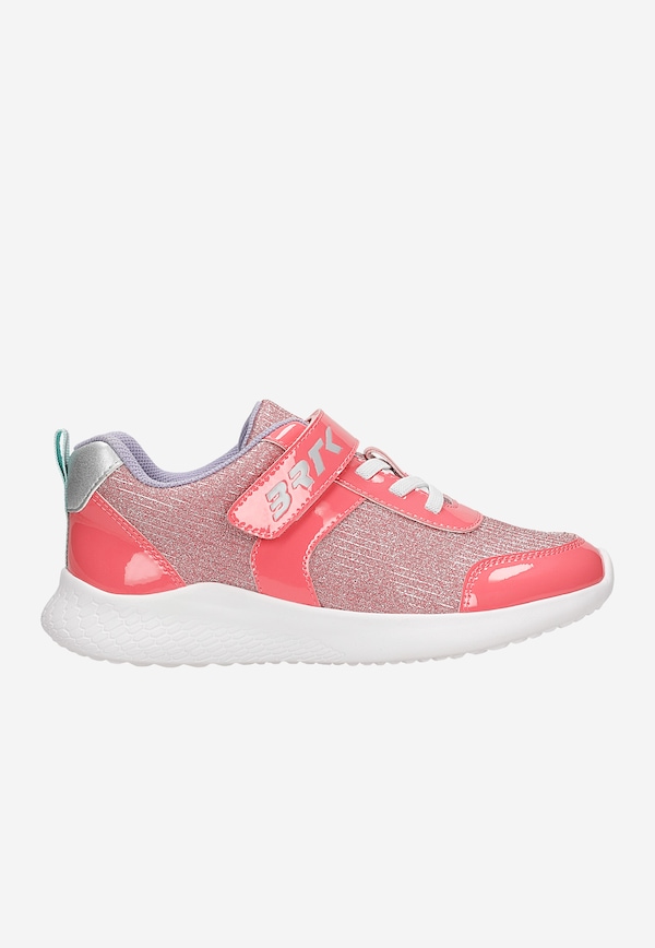 BARTEK różowe sneakersy dla dziewcząt z błyszczącym materiałem 87005-15