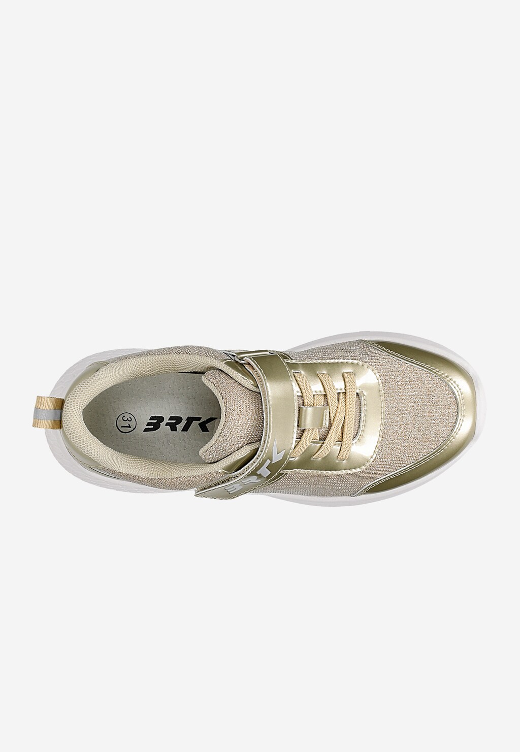 BARTEK złote sportowe sneakersy dla dziewczynki 87005-18 Widok 4