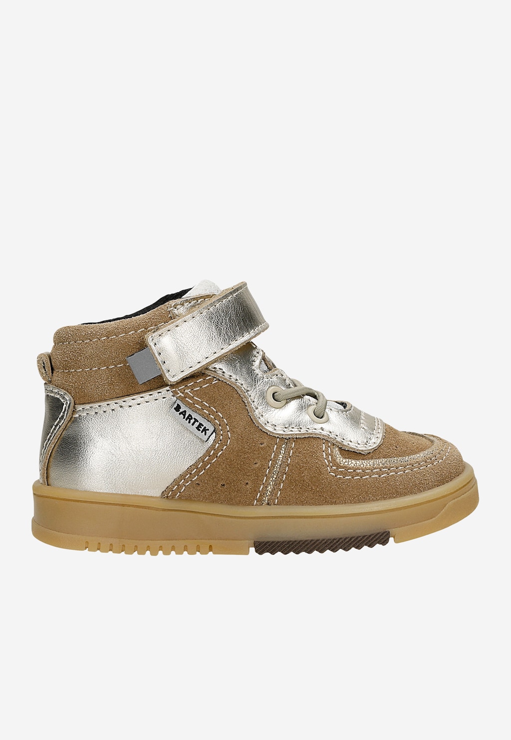 Sneakers BARTEK 11583008, dla dziewcząt, beżowo-złoty Widok 1