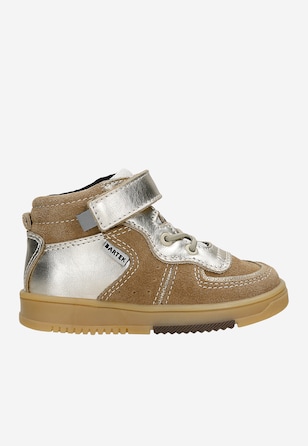 Sneakers BARTEK 11583008, dla dziewcząt, beżowo-złoty