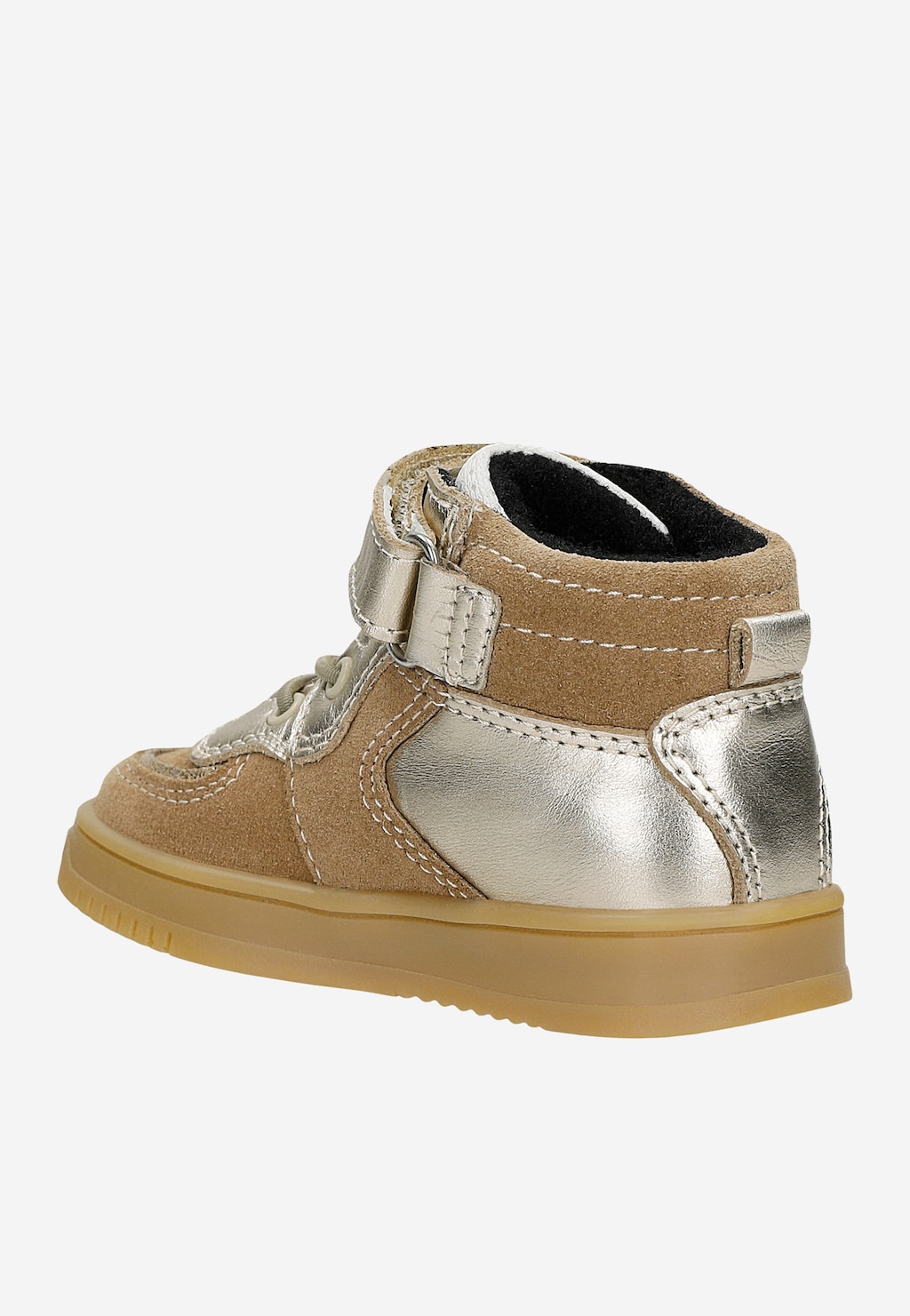 Sneakers BARTEK 11583008, dla dziewcząt, beżowo-złoty Widok 3
