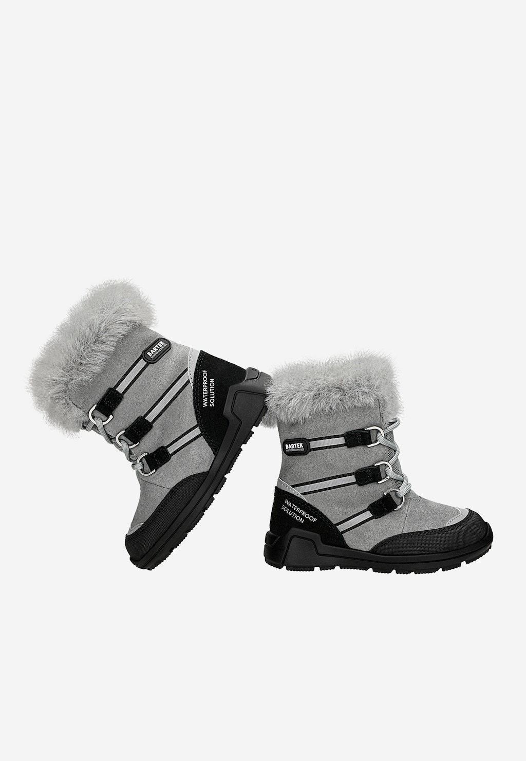 Śniegowce BARTEK, 85003-60, popielato-czarne Widok 6