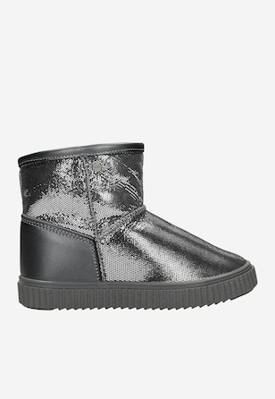 Botki ocieplane BARTEK 7037-BAX0, dla dziewcząt, srebrny