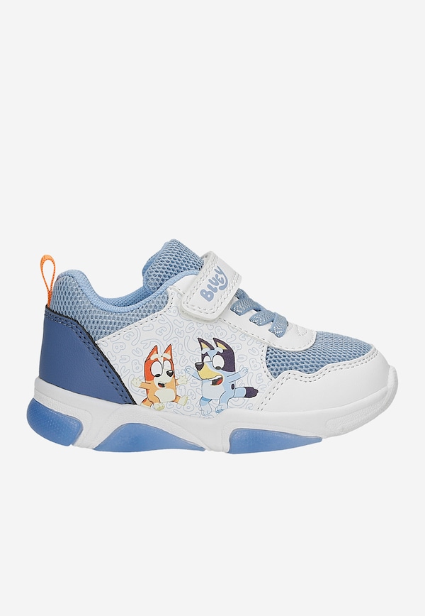 Biało-niebieskie sneakersy dziecięce Bluey ze świecącą podeszwą BARTEK 87041-46