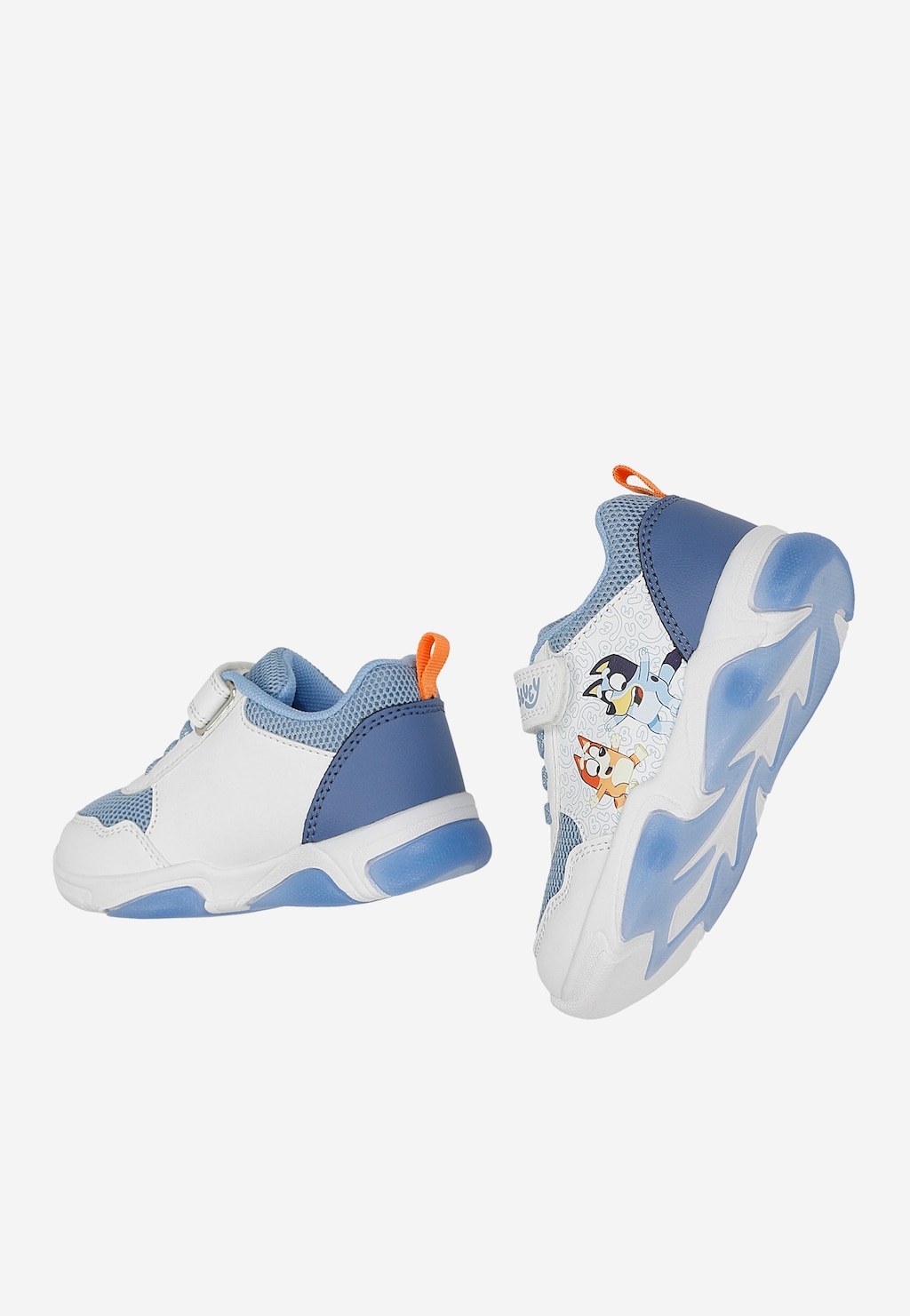 Biało-niebieskie sneakersy dziecięce Bluey ze świecącą podeszwą BARTEK 87041-46 Widok 7
