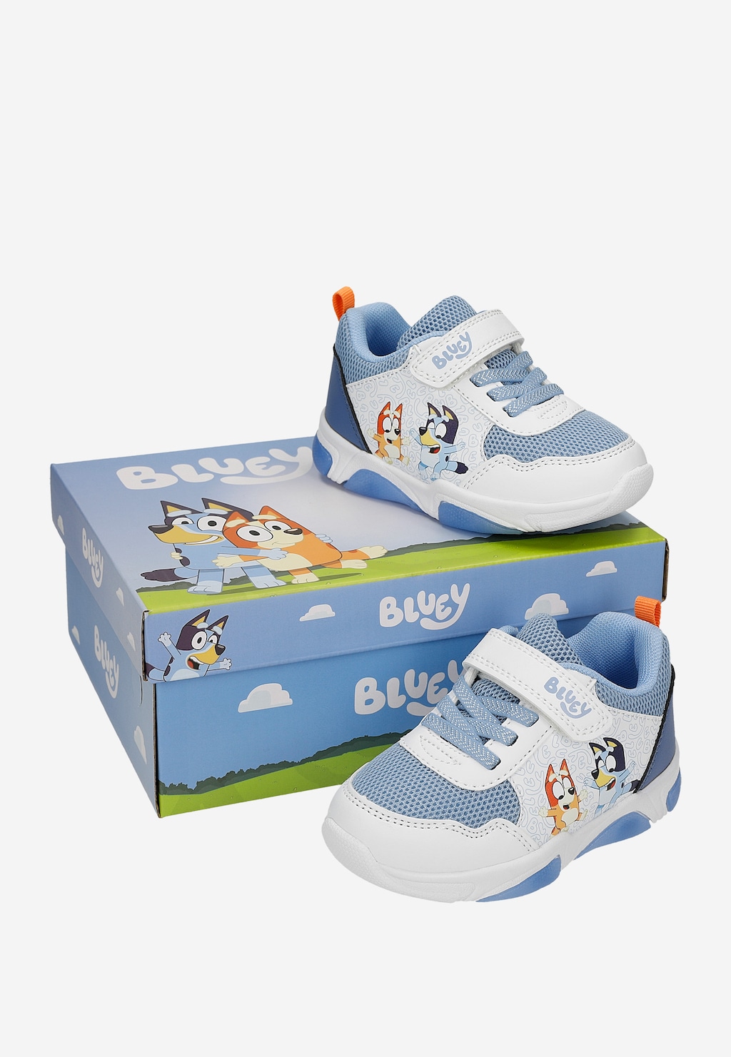 Biało-niebieskie sneakersy dziecięce Bluey ze świecącą podeszwą BARTEK 87041-46 Widok 8