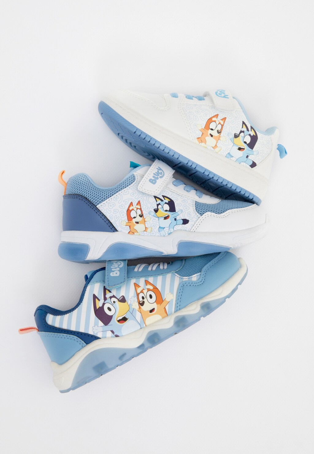 Biało-niebieskie sneakersy dziecięce Bluey ze świecącą podeszwą BARTEK 87041-46 Widok 9