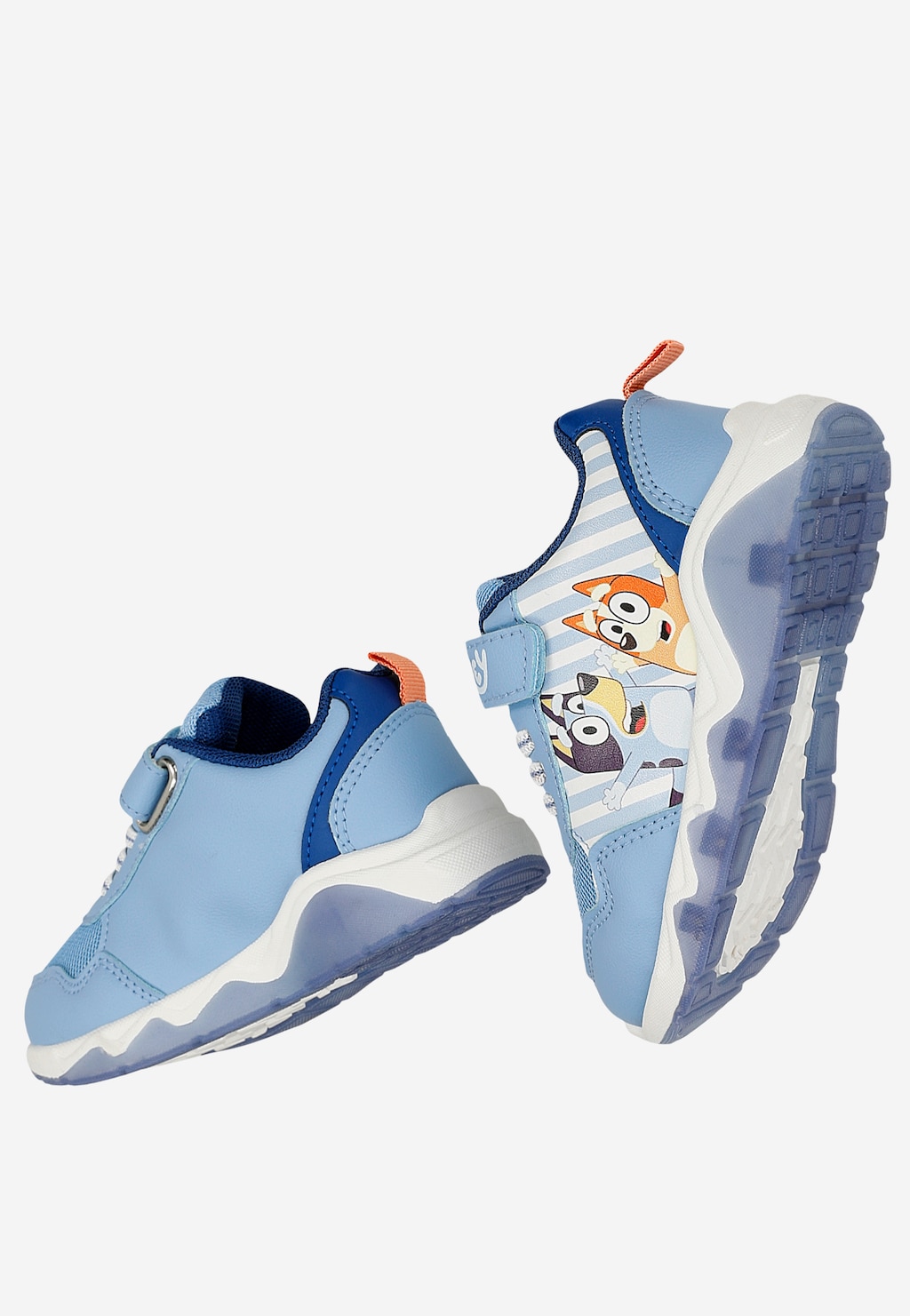 Niebieskie sneakersy dziecięce Bluey i Chilli ze świecącą podeszwą BARTEK 87037-16 Widok 8