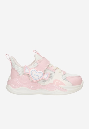 Biało-różowe sneakersy dziewczęce BARTEK 87016-15