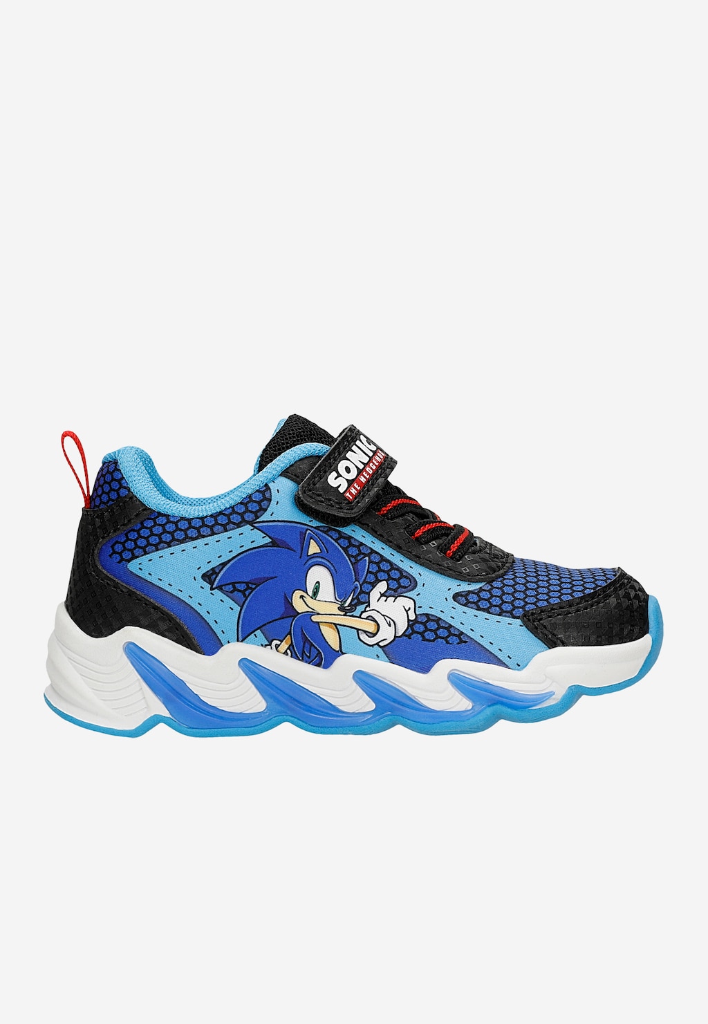 Niebiesko-czarne sneakersy Sonic ze świecącymi podeszwami BARTEK 87029-46 Widok 2
