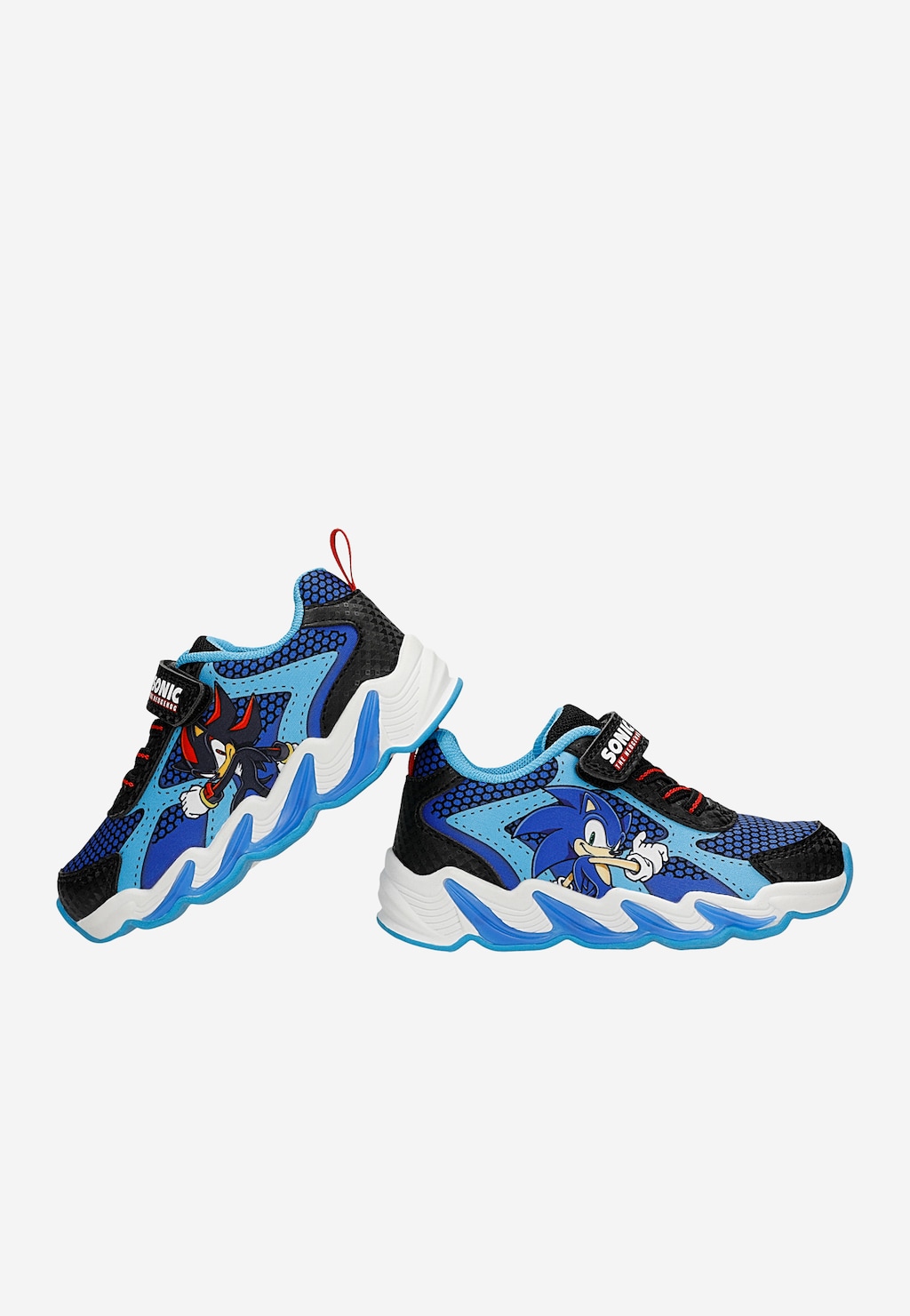 Niebiesko-czarne sneakersy Sonic ze świecącymi podeszwami BARTEK 87029-46 Widok 7