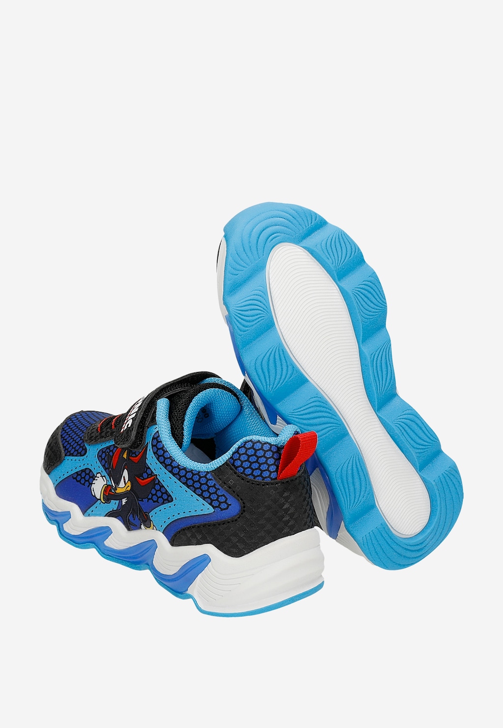 Niebiesko-czarne sneakersy Sonic ze świecącymi podeszwami BARTEK 87029-46 Widok 10