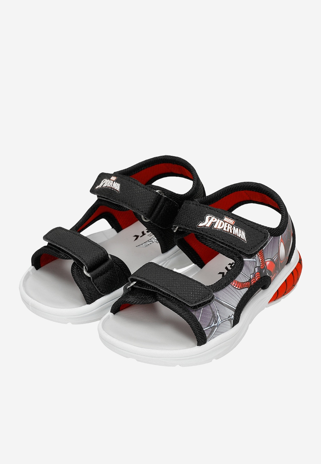 Czarno-czerwone sandały chłopięce Spider-man BARTEK 89007-11 Widok 7